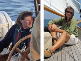 Nigel & Bonnie - Captains of the Schooner Yacht Heron