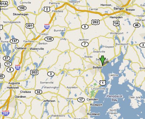 Megunticook Campground google map